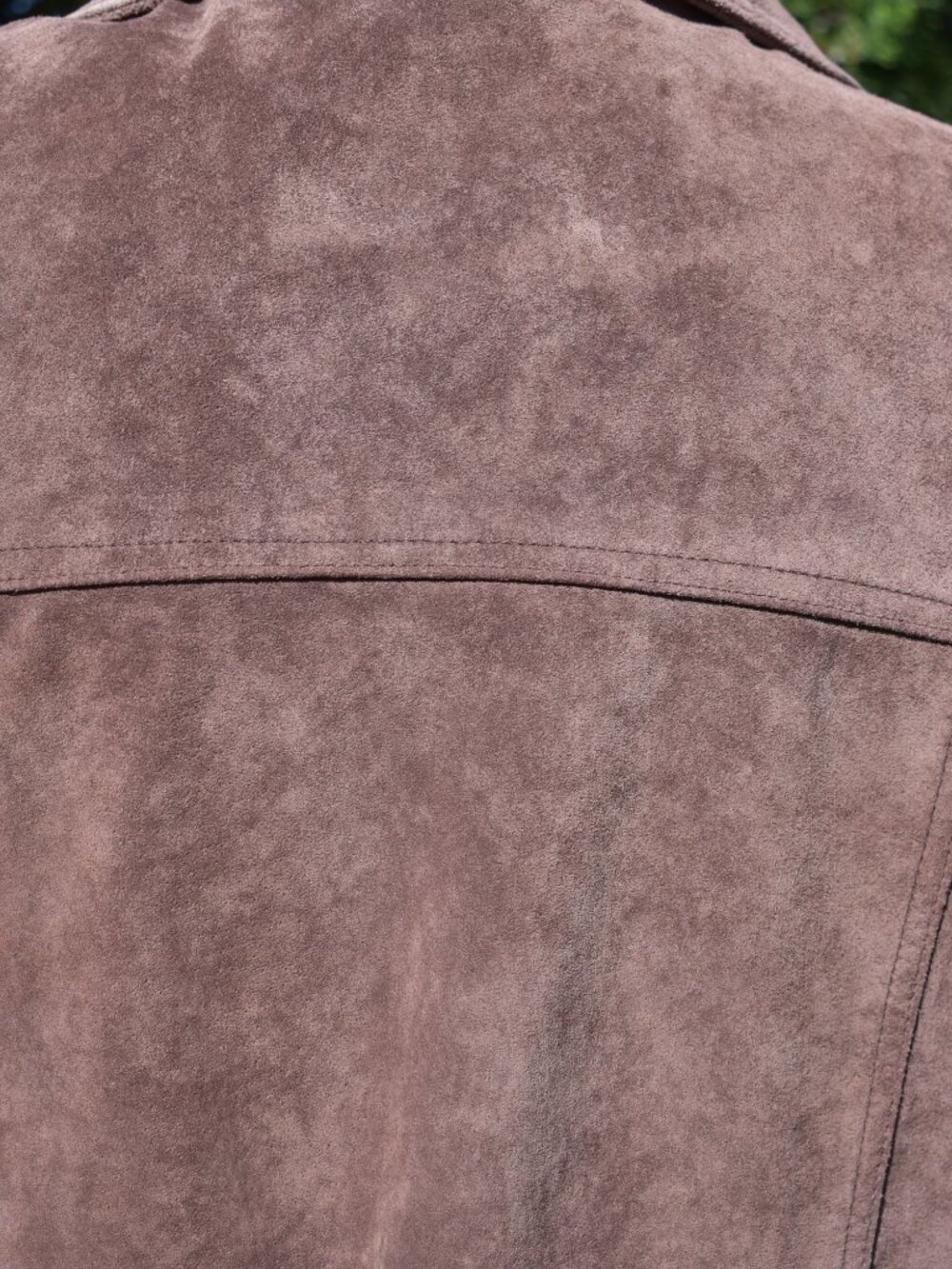 Brown Suede Button-Front Jacket | Fully Lined | Classic Style - Picture 9 of 14